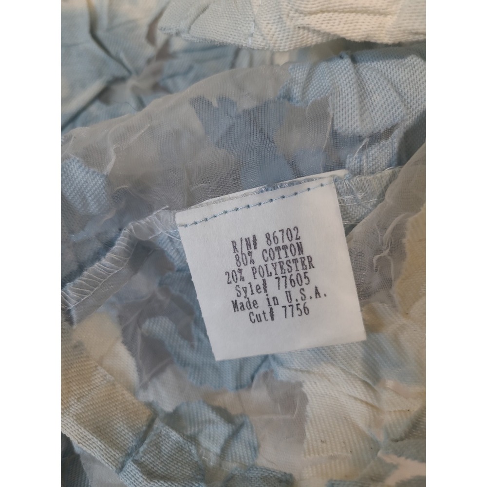 Vtg. Cynthia Max Women SZ Med. Semi sheer Floral Jacket lt. Blue floral boho USA - Picture 11 of 12